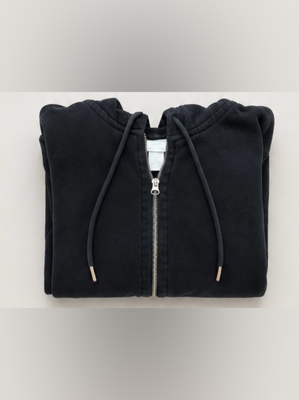 H&M Black Zip-Up Hoodie Jacket